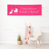 Pit Bull Dog Baby shower Roze Girl Pitbull Spandoek (Insitu)