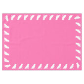 Pit Bull Dog Baby shower Roze Girl Pitbull Tafelkleed (Voorkant (Horizontaal))