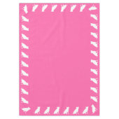 Pit Bull Dog Baby shower Roze Girl Pitbull Tafelkleed (Voorkant)