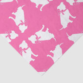 Pit Bull Dog Baby shower Roze Girl Pitbull Tissuepapier (Detail)