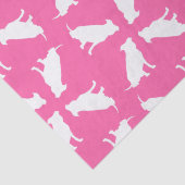 Pit Bull Dog Baby shower Roze Girl Pitbull Tissuepapier (Detail)