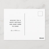 Pit Bull Dog Birthday Custom Photo Briefkaart (Achterkant)