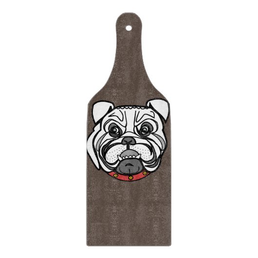 Pit bull Dog Cutting Board Your Colors Snijplank (Voorkant)