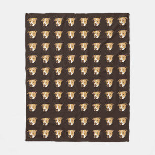 Pit Bull Dog Fleece Deken