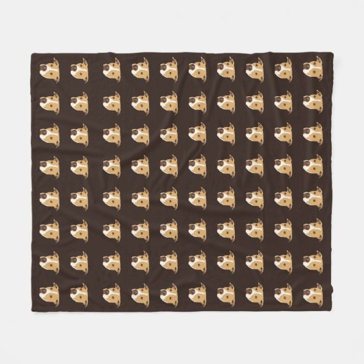 Pit Bull Dog Fleece Deken (Voorkant (Horizontaal))