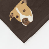 Pit Bull Dog Fleece Deken (Hoek)