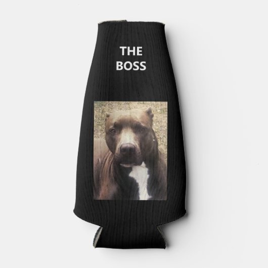 Pit Bull Dog Foto Gepersonaliseerd Flesjeskoeler (Voorkant)