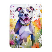Pit Bull Dog Fotomagneet Magneet (Verticaal)