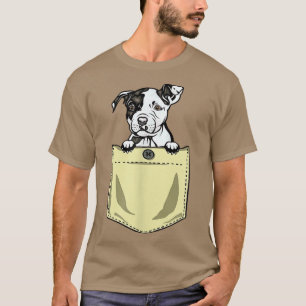 Pit Bull Dog in Pocket Puppy Pitbull T-Shirt