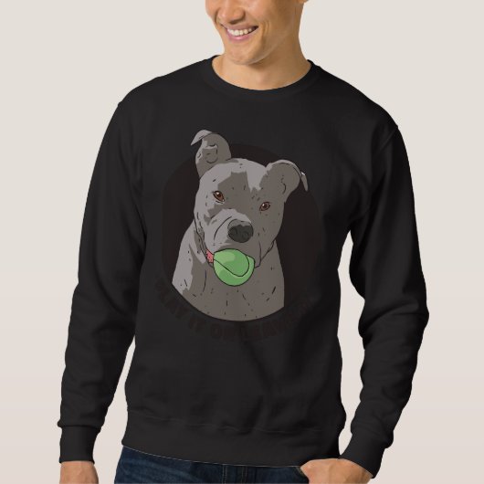 Pit Bull Dog Long Trui (Voorkant)