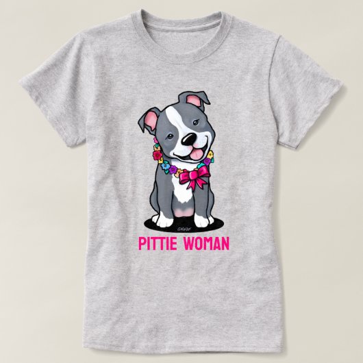 Pit Bull Dog mama T-shirt (Design voorkant)
