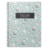 Pit Bull Dog Pattern | Jouw namen toevoegen Notitieboek (Voorkant)