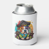 Pit Bull Dog Pirate Blikjeskoeler (Blikje Voorkant)