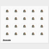 Pit Bull Dog Pirate Hart Sticker (Vel)