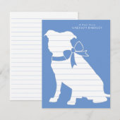 Pit Bull Dog Puppy Pitbull Bedankkaart (Voorkant / Achterkant)