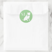 Pit Bull Dog Puppy Pitbull Classic Round Sticker (Tas)