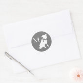 Pit Bull Dog Puppy Pitbull Classic Round Sticker (Envelop)