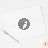 Pit Bull Dog Puppy Pitbull Classic Round Sticker (Envelop)