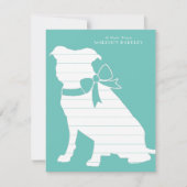 Pit Bull Dog Puppy Pitbull Dank je wel Bedankkaart (Voorkant)