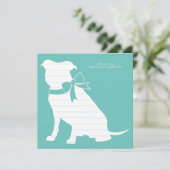 Pit Bull Dog Puppy Pitbull Dank je wel Bedankkaart (Staand voorkant)