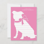 Pit Bull Dog Puppy Pitbull Dank je wel Bedankkaart (Voorkant)