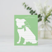 Pit Bull Dog Puppy Pitbull Dank je wel Bedankkaart (Staand voorkant)