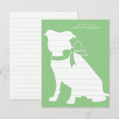 Pit Bull Dog Puppy Pitbull Dank je wel Bedankkaart (Voorkant / Achterkant)