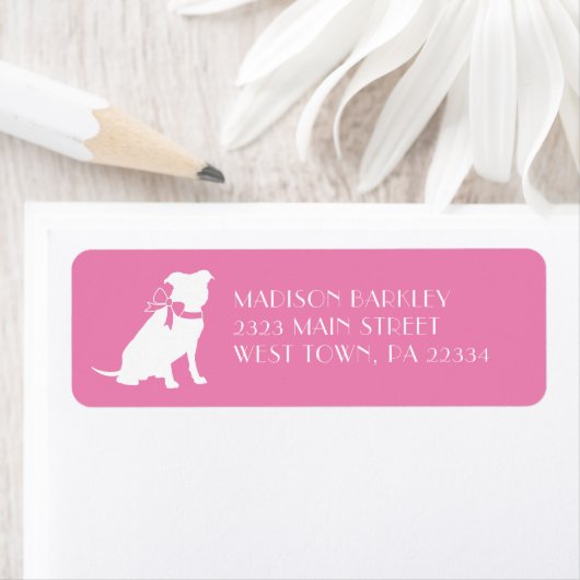 Pit Bull Dog Puppy Pitbull Label (Insitu)