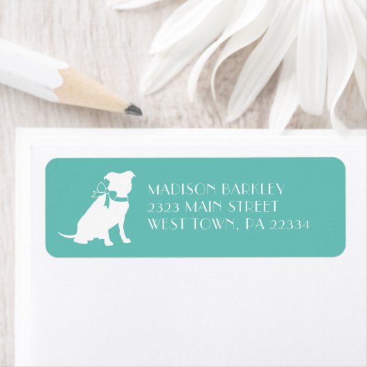 Pit Bull Dog Puppy Pitbull Label (Insitu)