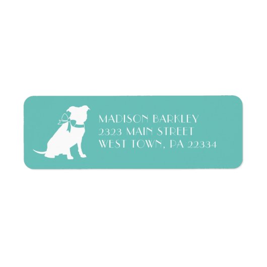 Pit Bull Dog Puppy Pitbull Label (Voorkant)