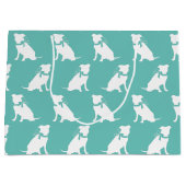 Pit Bull Dog Puppy Pitbull Large Gift Bag Groot Cadeauzakje (Voorkant)
