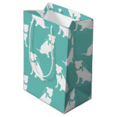 Pit Bull Dog Puppy Pitbull Medium Gift Bag Cadeauzakje (Achterkant Gekanteld)