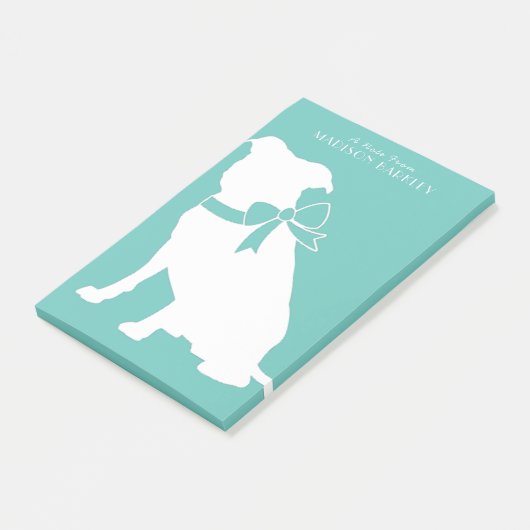 Pit Bull Dog Puppy Pitbull Post-it Notes (Schuin)