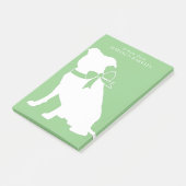 Pit Bull Dog Puppy Pitbull Post-it Notes (Schuin)