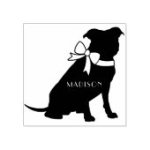 Pit Bull Dog Puppy Pitbull Rubberstempel (Afrduk)