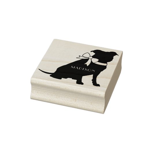 Pit Bull Dog Puppy Pitbull Rubberstempel (Stempel)