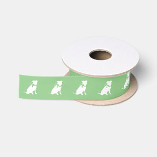 Pit Bull Dog Puppy Pitbull Satin Satijnen Lint