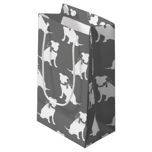 Pit Bull Dog Puppy Pitbull Small Gift Bag Klein Cadeauzakje (Voorkant Gekanteld)