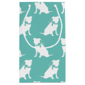 Pit Bull Dog Puppy Pitbull Small Gift Bag Klein Cadeauzakje (Achterkant)
