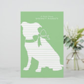 Pit Bull Dog Puppy Pitbull Stationery Briefpapier (Staand voorkant)