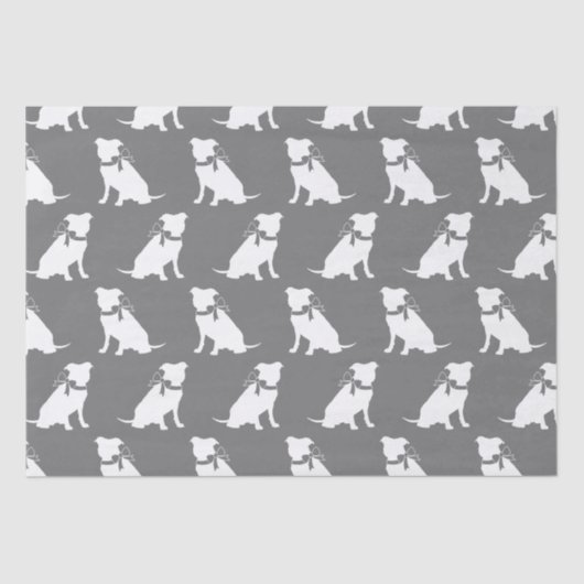 Pit Bull Dog Puppy Pitbull-weefselpapier Tissuepapier (Voorkant)