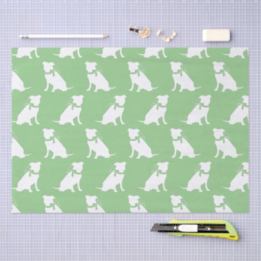 Pit Bull Dog Puppy Pitbull-weefselpapier Tissuepapier (Craft)