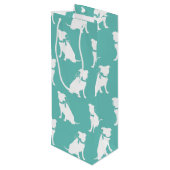 Pit Bull Dog Puppy Pitbull Wine Gift Bag Wijn Cadeautas (Achterkant Gekanteld)