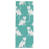 Pit Bull Dog Puppy Pitbull Wine Gift Bag Wijn Cadeautas (Voorkant)