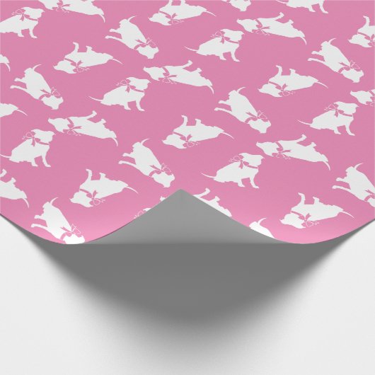 Pit Bull Dog Puppy Pitbull Wrapping Paper Cadeaupapier (Hoek)