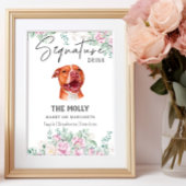 Pit Bull Dog Signature Drink Teken Poster