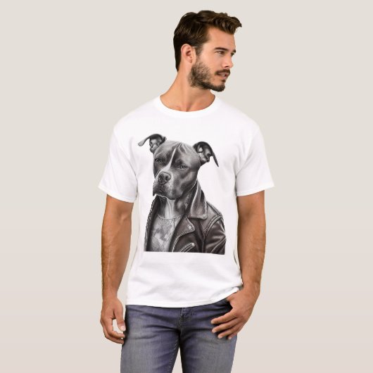 Pit Bull Dog T-shirt (Voorkant volledig)