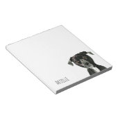 Pit Bull Dog Waterverf | Jouw namen toevoegen Notitieblok (Schuin)