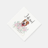 Pit Bull Dog Wedding Cocktail Napkins Servet (Hoek)