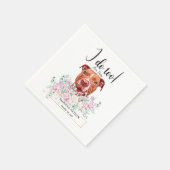 Pit Bull Dog Wedding Cocktail Napkins Servet (Hoek)